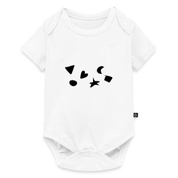 Symbols Shapes Shape Heart symbol - Baby Premium short-sleeve bodysuit - white - Front