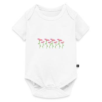 Flower Symbol Blossom Plant Eight Flowers - Baby Premium short-sleeve bodysuit - white - Front