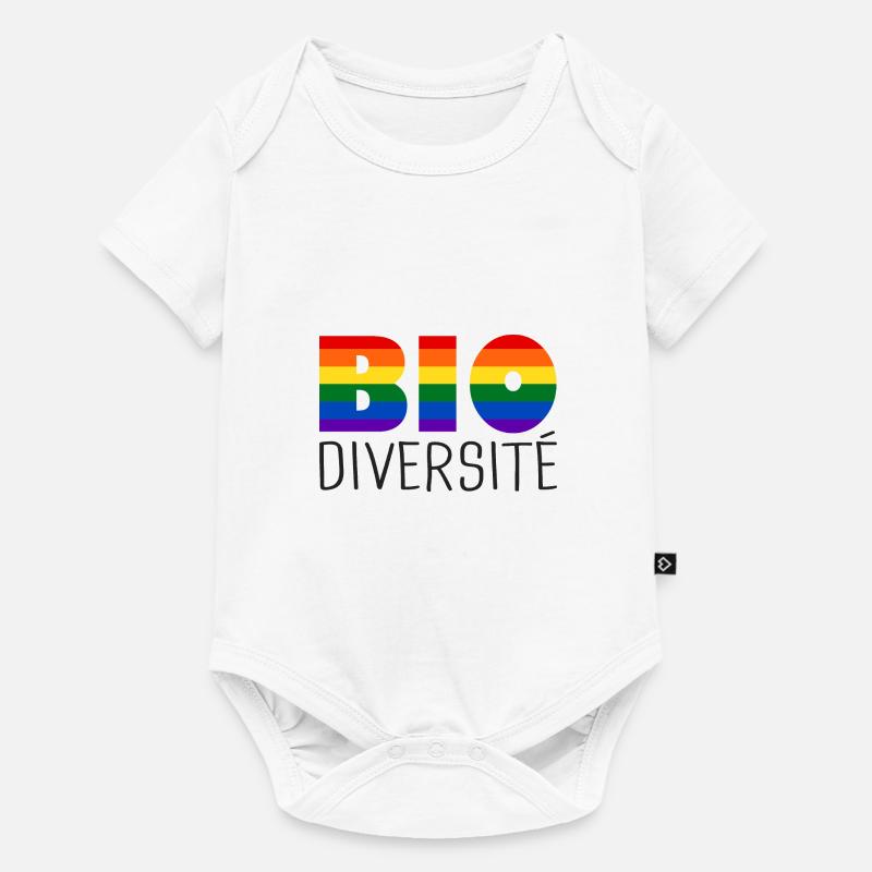 LGBT Bio diversité - Body à manches courtes Premium Bébé - blanc