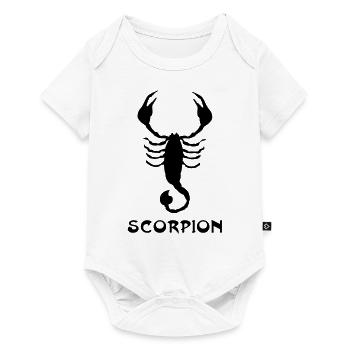 scorpion txt - Body à manches courtes Premium Bébé - blanc - Devant