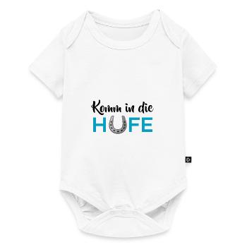 Komm in die Hufe - Baby Premium Kurzarmbody - Weiß - Vorne