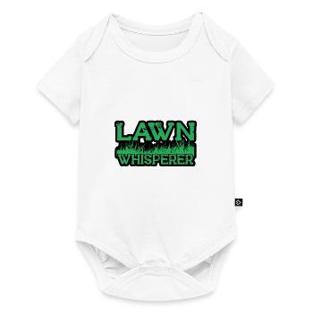 Rasenmäh Motiv I Rasenmäher für Gärtner - Baby Premium Kurzarmbody - Weiß - Vorne
