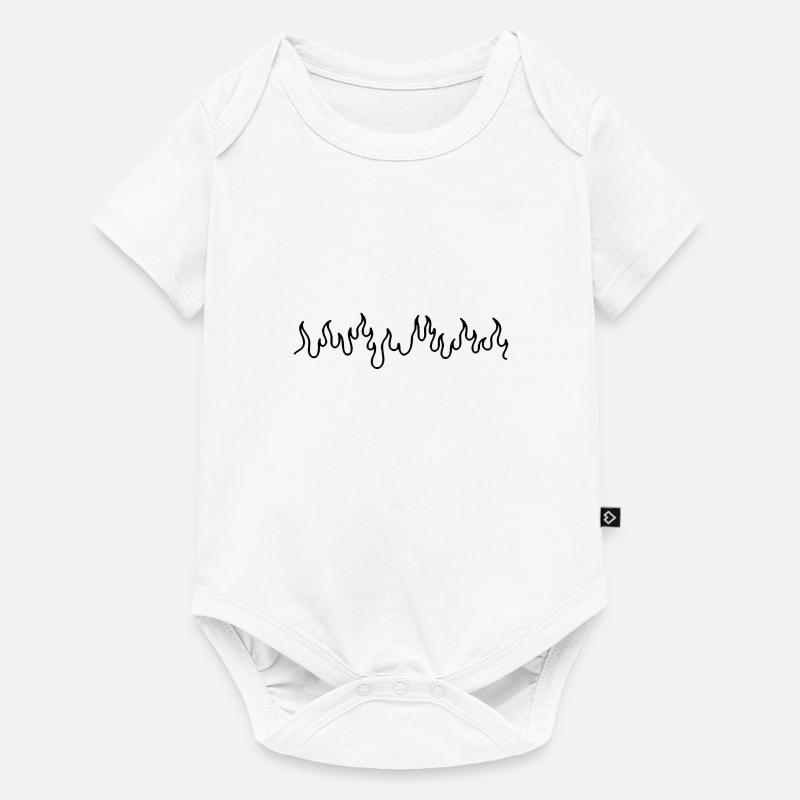 Fire, Flames, Burning, In fire, In flames - Baby Premium short-sleeve bodysuit - white