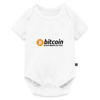 Bitcoin in Cryptography We Trust - Baby Premium short-sleeve bodysuit - white - Front