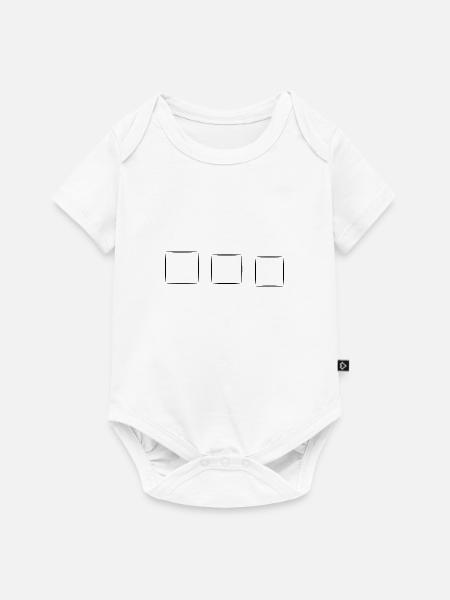 drei Vierecke viereck quadrat - Baby Premium Kurzarmbody - Weiß