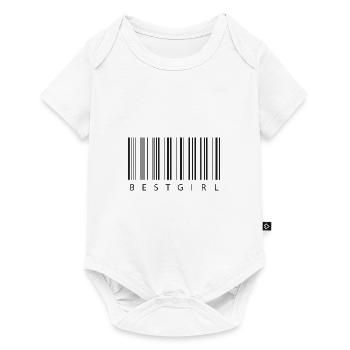 Bestgirl Barcode - meilleur ami - Body à manches courtes Premium Bébé - blanc - Devant