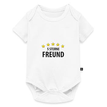 5 Sterne Freund - Baby Premium Kurzarmbody - Weiß - Vorne