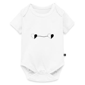 Two Hearts Line - Baby Premium short-sleeve bodysuit - white - Front