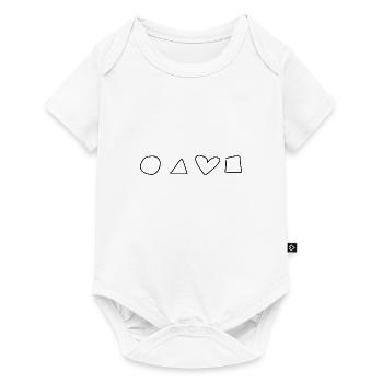 Shapes, Heart, Shape, Symbols, Circle - Baby Premium short-sleeve bodysuit - white - Front