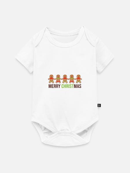 Lebkuchen Reihe - Lebkuchen Liebe - Baby Premium Kurzarmbody - Weiß