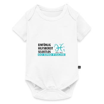 Sternzeichen Fische - Eigenschaften - Baby Premium Kurzarmbody - Weiß - Vorne