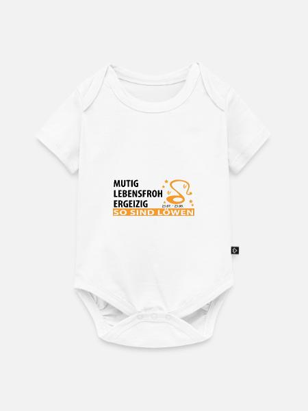 Sternzeichen Löwe - Eigenschaften - Baby Premium Kurzarmbody - Weiß