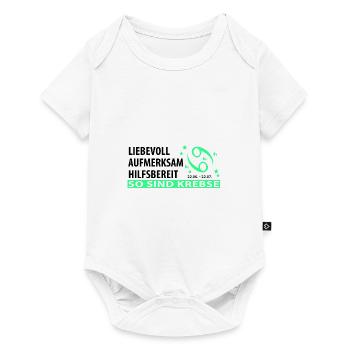 Sternzeichen Krebs - Eigenschaften - Baby Premium Kurzarmbody - Weiß - Vorne