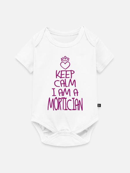 Keep Calm Bestatter - Baby Premium Kurzarmbody - Weiß