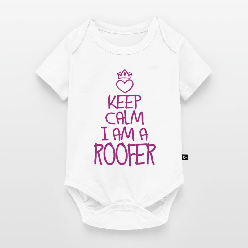 Keep Calm Dachdecker cool Dachdecker Geschenk Baby Premium Kurzarmbody