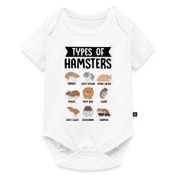 Types Of Hamsters Graphic Hamster Owner Pet Lover - Baby Premium Kurzarmbody - Weiß - Vorne