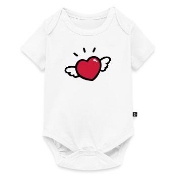 Love - Baby Premium short-sleeve bodysuit - white - Front