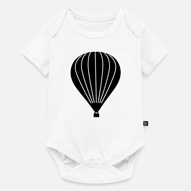 Ballon à air chaud - Body à manches courtes Premium Bébé - blanc