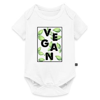 Vegan - Baby Premium short-sleeve bodysuit - white - Front