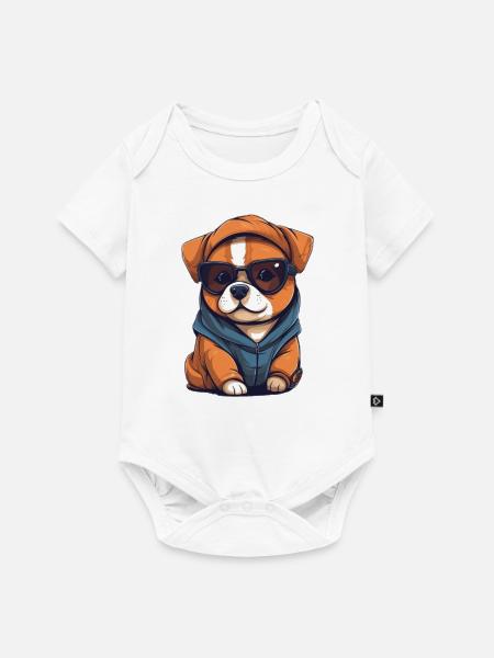dog lover - Baby Premium Kurzarmbody - Weiß