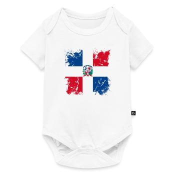 Dominican Republic Flag Dom Rep Flag Trip - Baby Premium short-sleeve bodysuit - white - Front