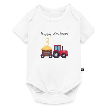 Happy Birthday - Baby Premium Kurzarmbody - Weiß - Vorne