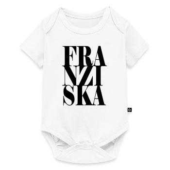 Franziska Surname First name Modern font Word Art - Baby Premium short-sleeve bodysuit - white - Front