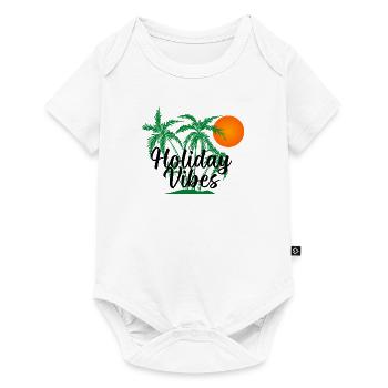 Holidays Holidaymakers Palm Trees Summer Sun Beach Island - Baby Premium short-sleeve bodysuit - white - Front