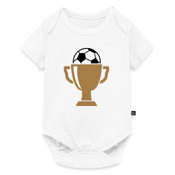Coupe Football - un cadeau pour le gagnant - Body à manches courtes Premium Bébé - blanc - Devant