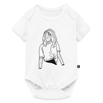 Belle fille - Body à manches courtes Premium Bébé - blanc - Devant