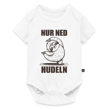 Faultier Dialekt Nur ned hudeln - Baby Premium Kurzarmbody - Weiß - Vorne