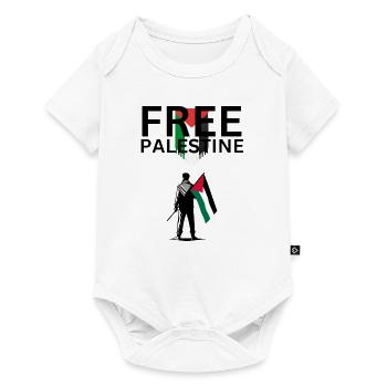 Palestine libre - Body à manches courtes Premium Bébé - blanc - Devant