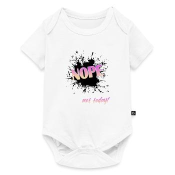 Nope not today - Baby Premium Kurzarmbody - Weiß - Vorne