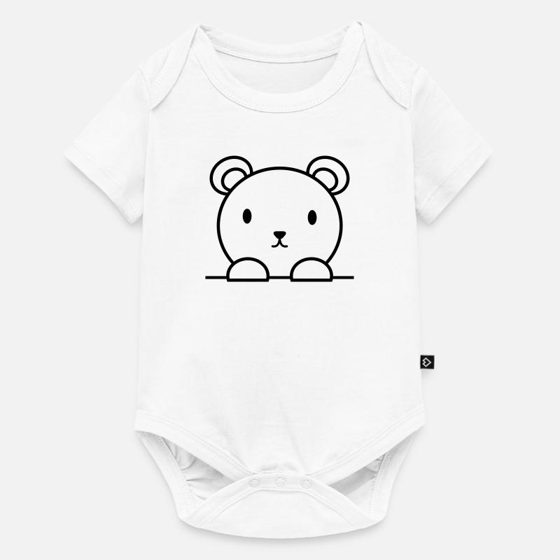 Bär - Baby Premium Kurzarmbody - Weiß