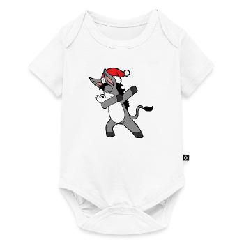 Christmas Dabbing Dab Donkey - Baby Premium short-sleeve bodysuit - white - Front
