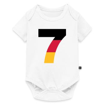 Deutschland Zahlen, Deutschland Rückennummern, 7 - Body à manches courtes Premium Bébé - blanc - Devant