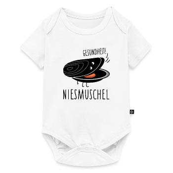 Lustige Miesmuschel niest (b) - Baby Premium Kurzarmbody - Weiß - Vorne