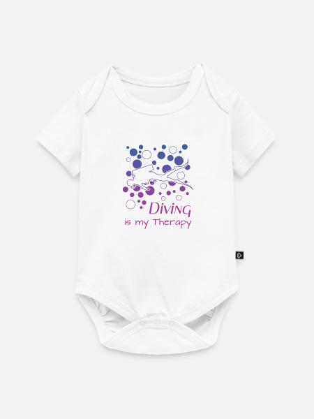 diving - Baby Premium Kurzarmbody - Weiß