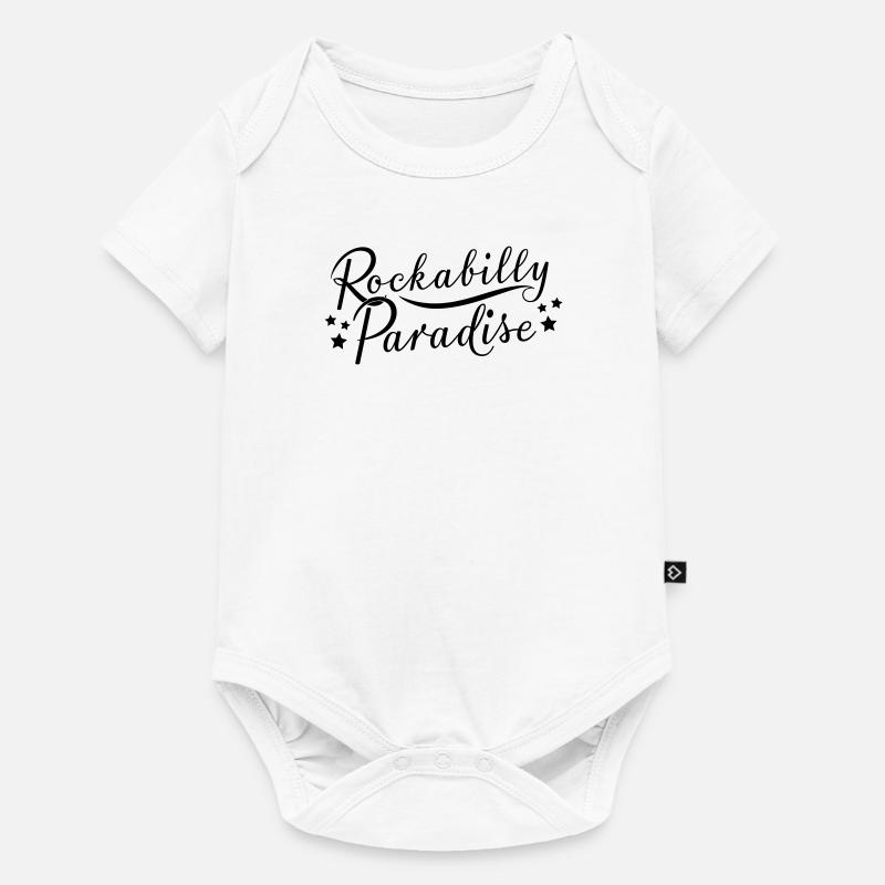 Rockabilly - Baby Premium Kurzarmbody - Weiß