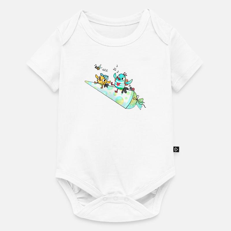 Hourra, je suis une écolière ! - Body à manches courtes Premium Bébé - blanc