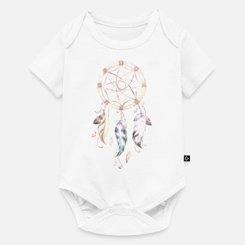 attrapeur de rêve - Body à manches courtes Premium Bébé - blanc