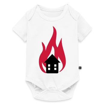 Feuer Haus 3c - Baby Premium Kurzarmbody - Weiß - Vorne