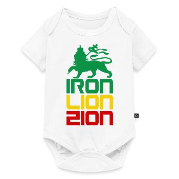 iron lion zion - Body à manches courtes Premium Bébé - blanc - Devant