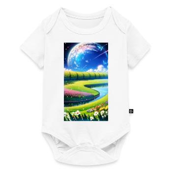 Landscape with 4 Areas, Generative AI - Baby Premium Kurzarmbody - Weiß - Vorne
