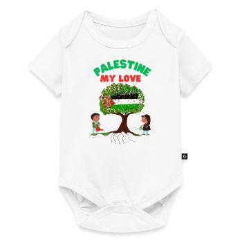 Palestine my Love - Baby Premium Kurzarmbody - Weiß - Vorne
