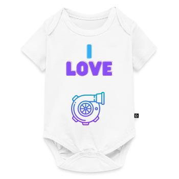 J’adore Turbo - Body à manches courtes Premium Bébé - blanc - Devant