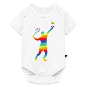 Tennis Hommes Multicolore - Body à manches courtes Premium Bébé - blanc - Devant