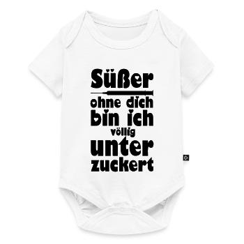 Süßer, Liebe, Paar, verliebt, lustig, Geschenk - Baby Premium Kurzarmbody - Weiß - Vorne