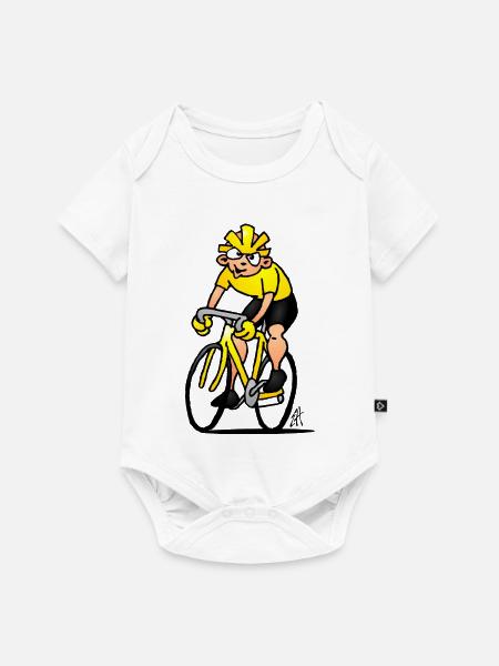 Radfahrer - Radsport - Baby Premium Kurzarmbody - Weiß