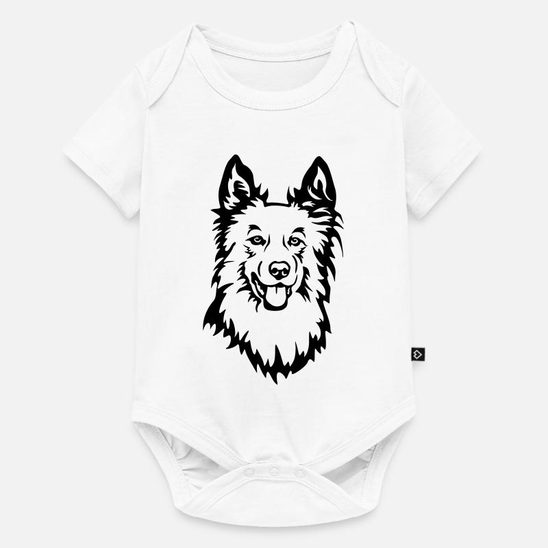 Harzer Fuchs Kopf - Baby Premium Kurzarmbody - Weiß